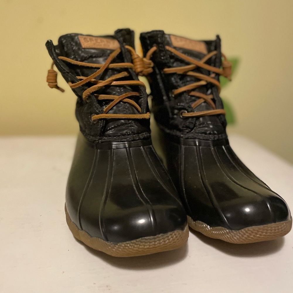 Sperry Duck Boots🖤💚